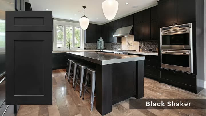 Gila Black Shaker cabinetry