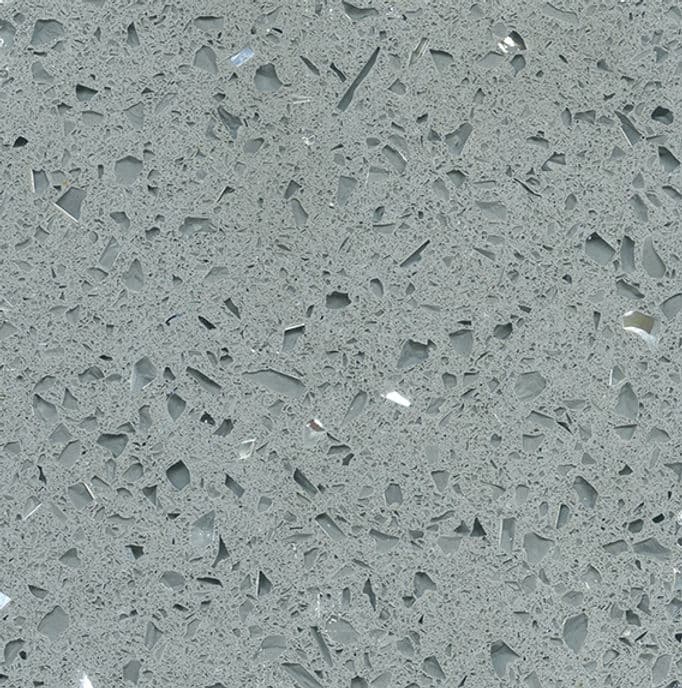 Crystal Grey quartz slab